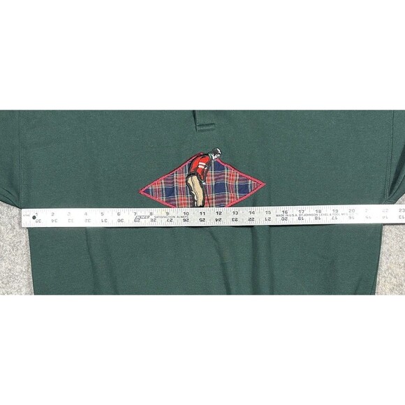 Vintage Sport Architect Golf Sweater Men’s M Green Embroidery Pullover READ - Picture 5 of 7